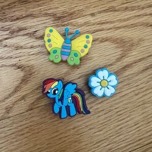 fits Croc Charms butterfly, my little pony and flower